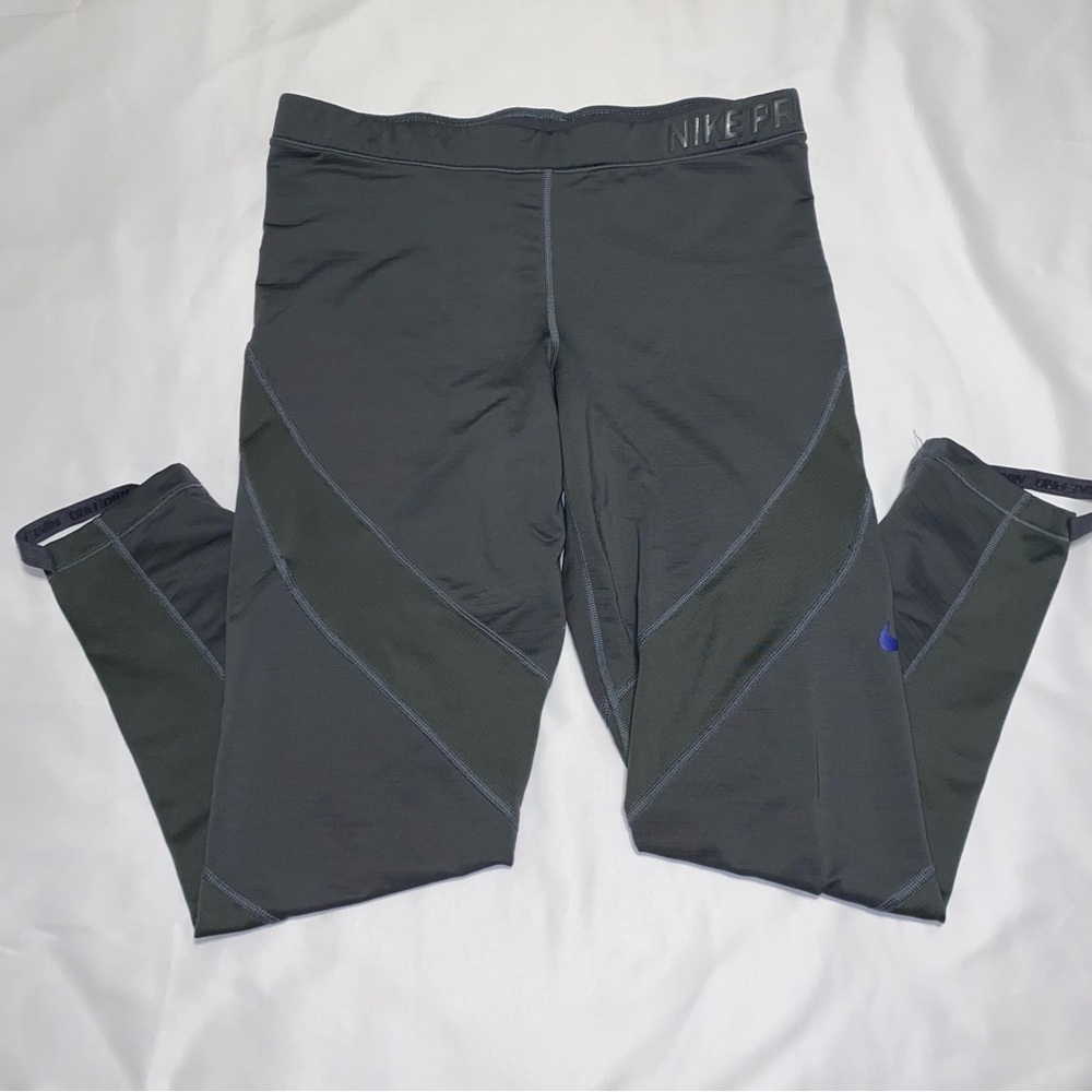 Dark Gray Nike Pro Hyperwarm Leggings